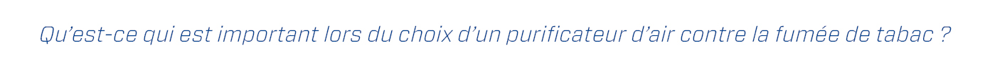 purificateur d'air tabac