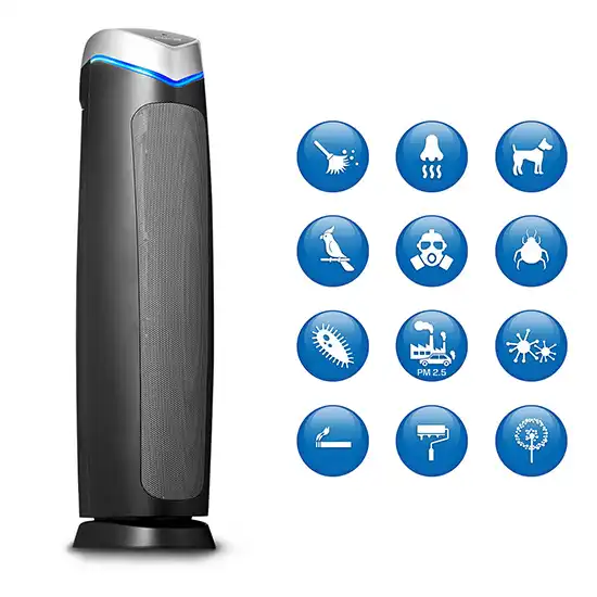 air purifiers, HEPA filter, dust, allergens, pollutants, asthma, respiratory, home air quality, portable air cleaner, air filtration, UV-C light, ozone, smoke, odors, pet dander, mold, bacteria, air sanitizer, air freshener, home air purifier, air purification, air cleaner, air cleaning, air purifying 